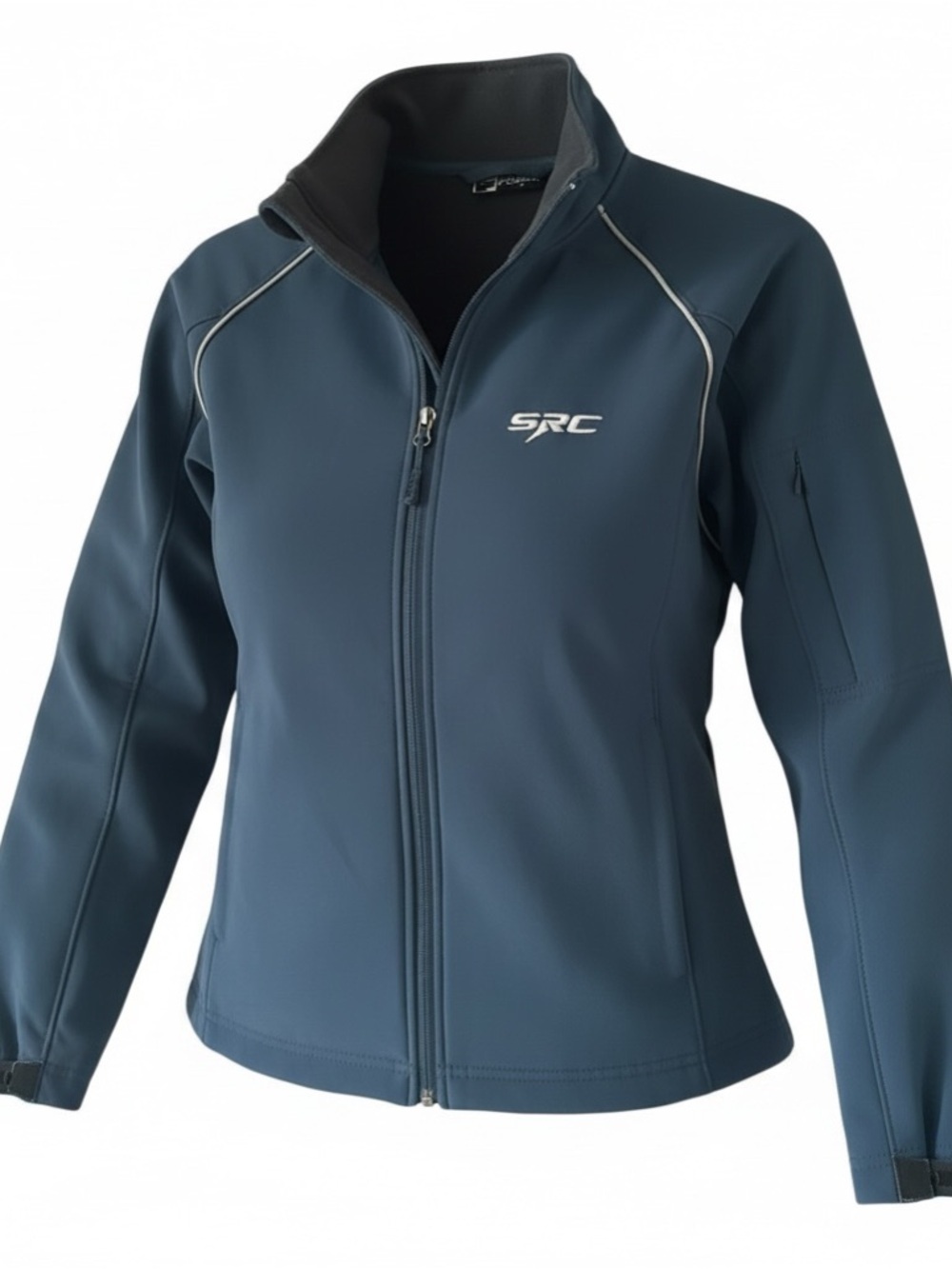 Fossa Women’s Softshell Jacket - Navy Logo SRC